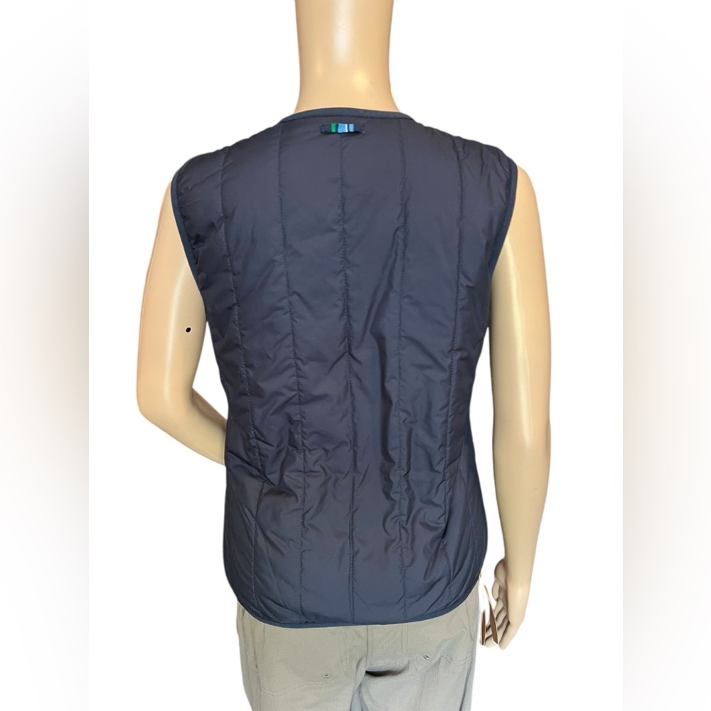 TORY BURCH SPORT 2 IN 1 JACKET & VEST Womens Hooded Convertible Navy Blue S - Picture 8 of 14